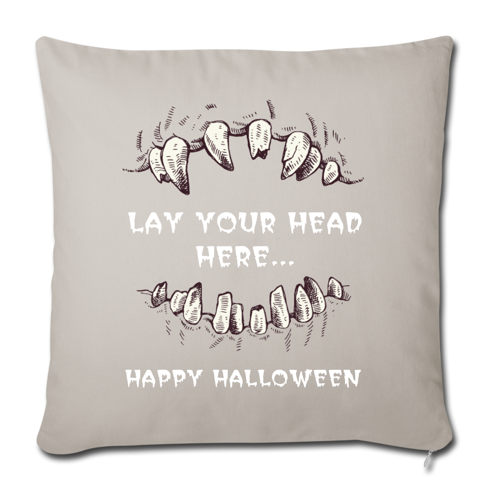 Throw Pillow Cover 18” x 18” - light grey