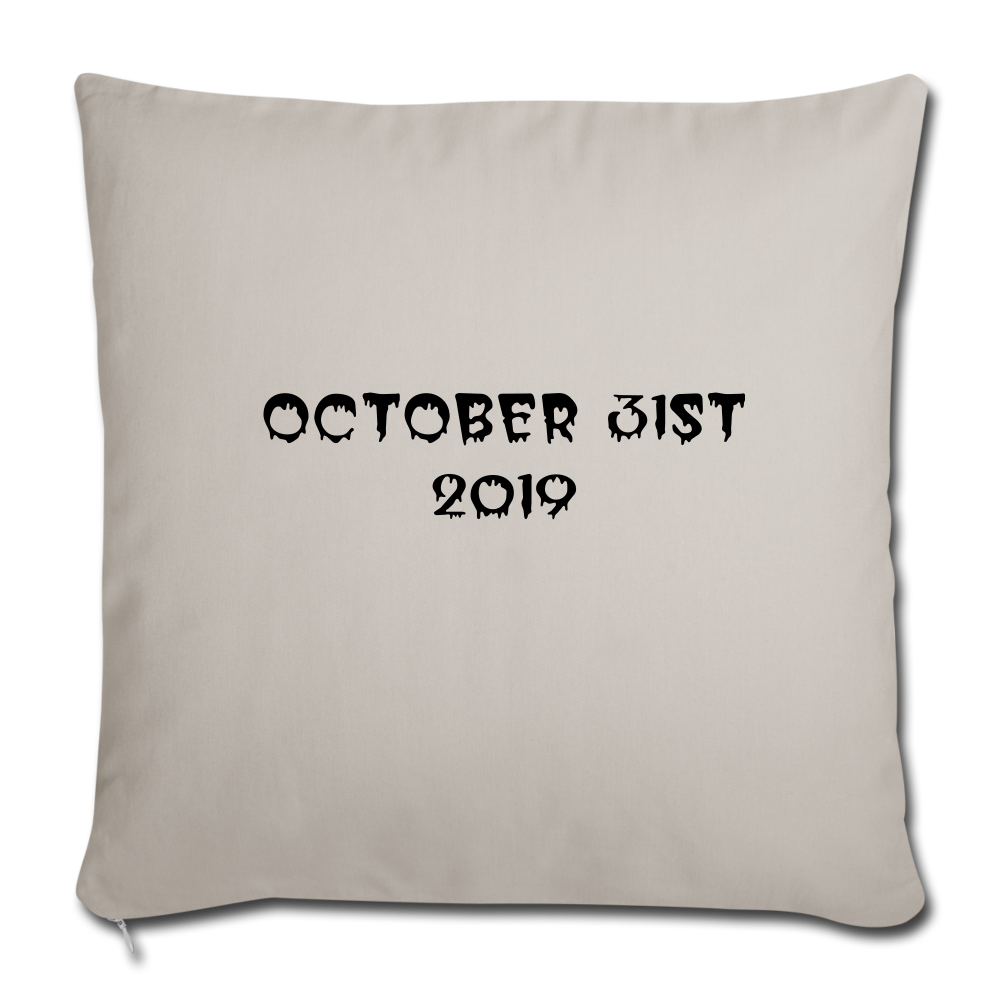 Throw Pillow Cover 18” x 18” - light grey