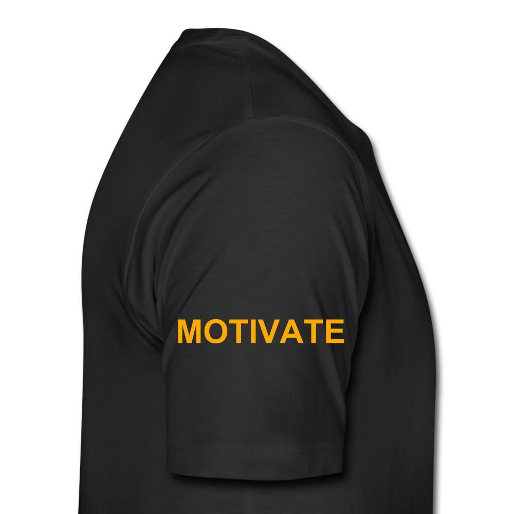 Motivate The Mind Men’s Premium Organic T-Shirt - black