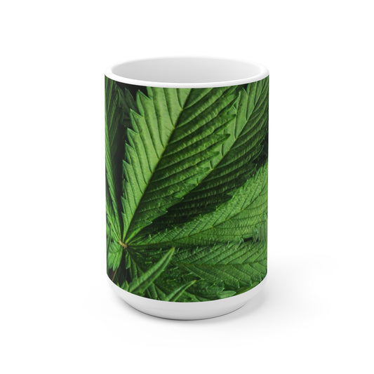 Cannabis White Ceramic Mug
