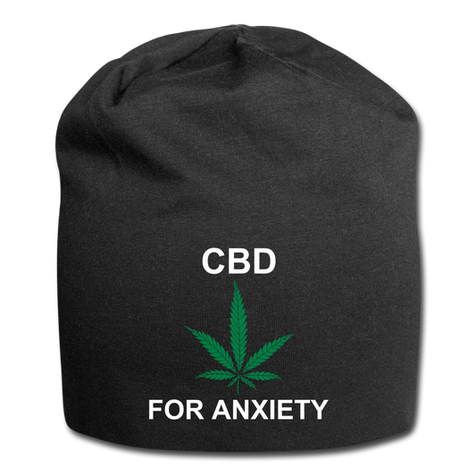 Anxiety Jersey Beanie - black