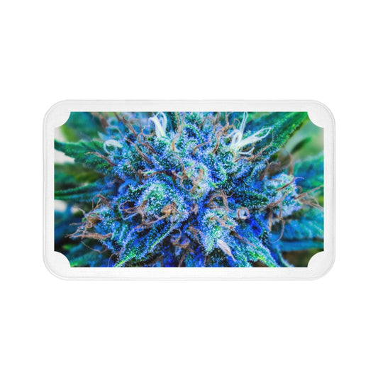 Catturare La Mia Attenzione Cannabis Bath Mat- White