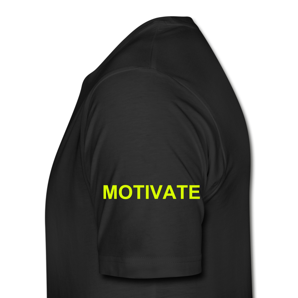 Motivate The Mind Men’s Premium Organic T-Shirt - black