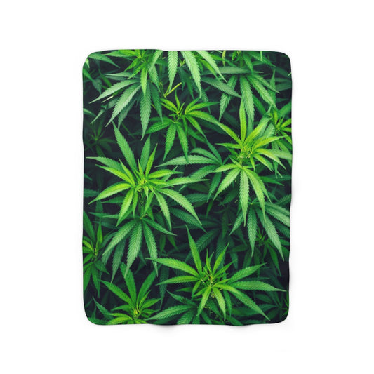 My Cannabis Sherpa Fleece Blanket