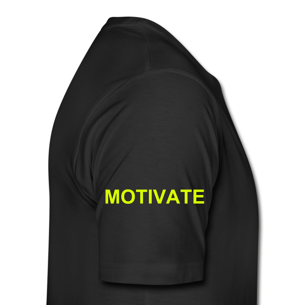 Motivate The Mind Men’s Premium Organic T-Shirt - black