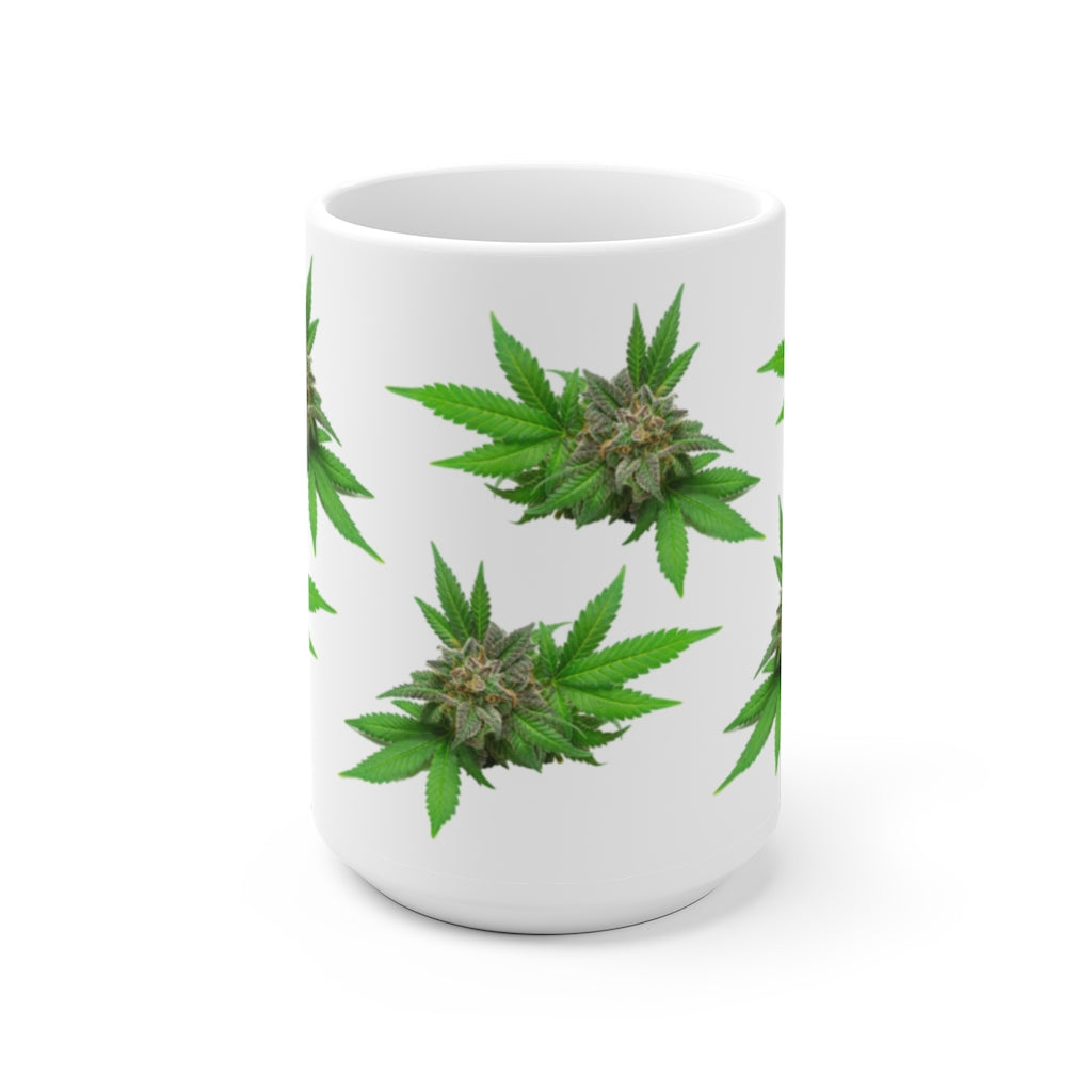 Semplicemente Cannabis Ceramic Mug- White