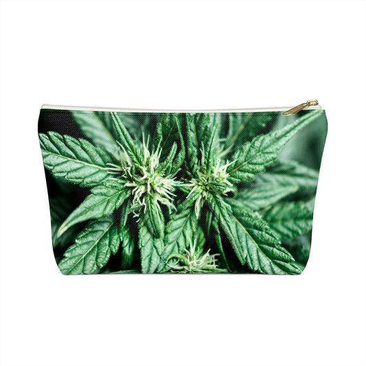 Foglia Di Cannabis Verde Accessory Pouch