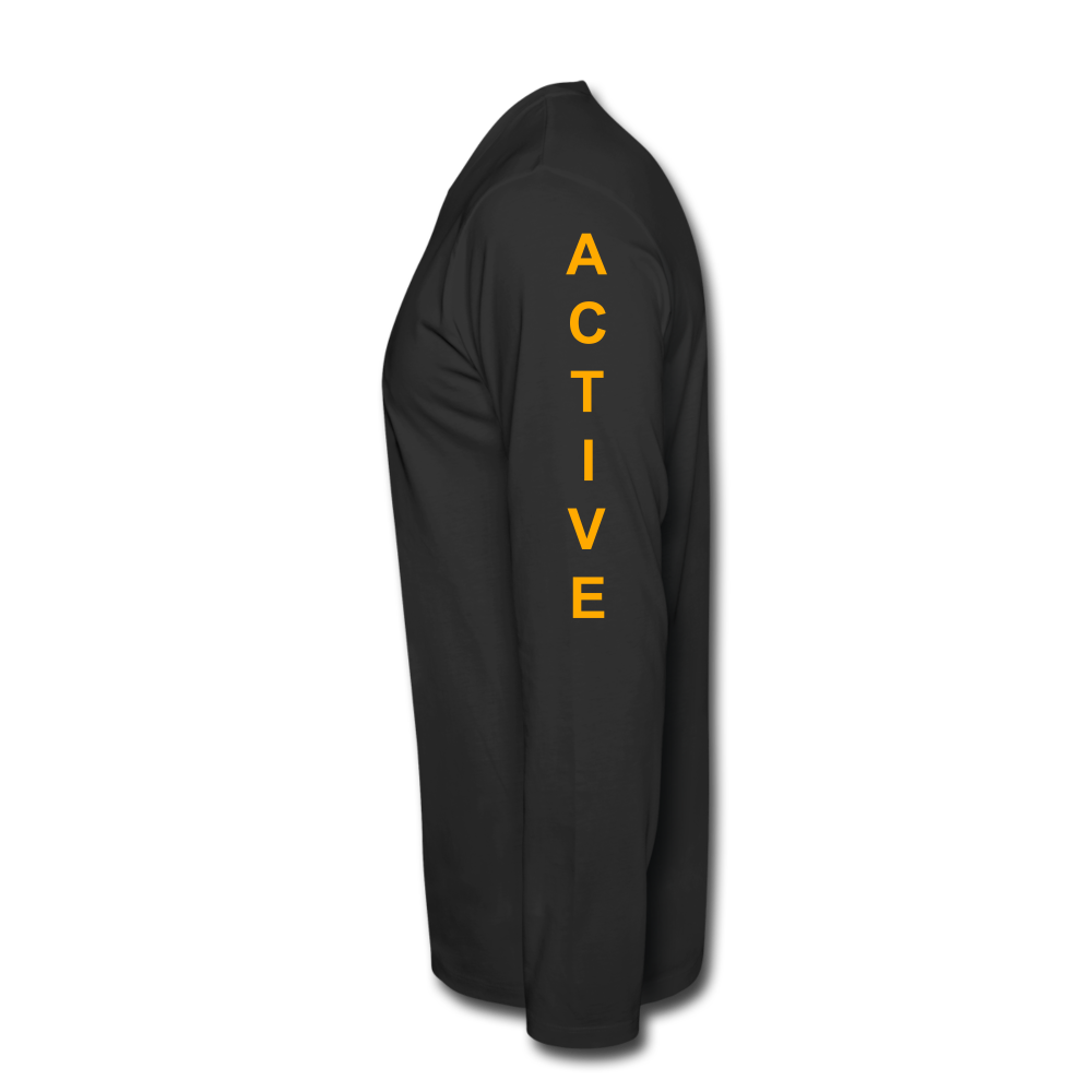Men's Premium Long Sleeve T-Shirt - black