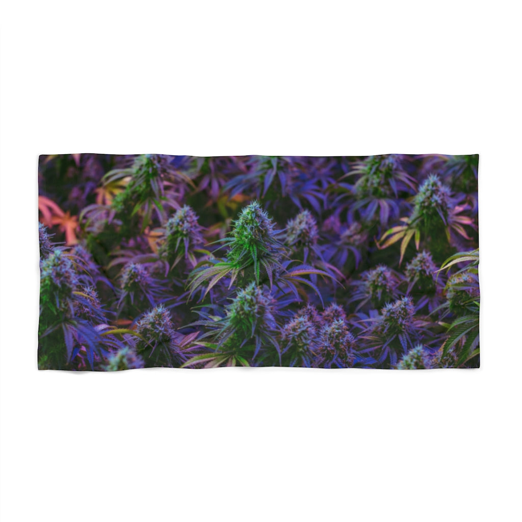 The Purple Cannabis Beach Towel
