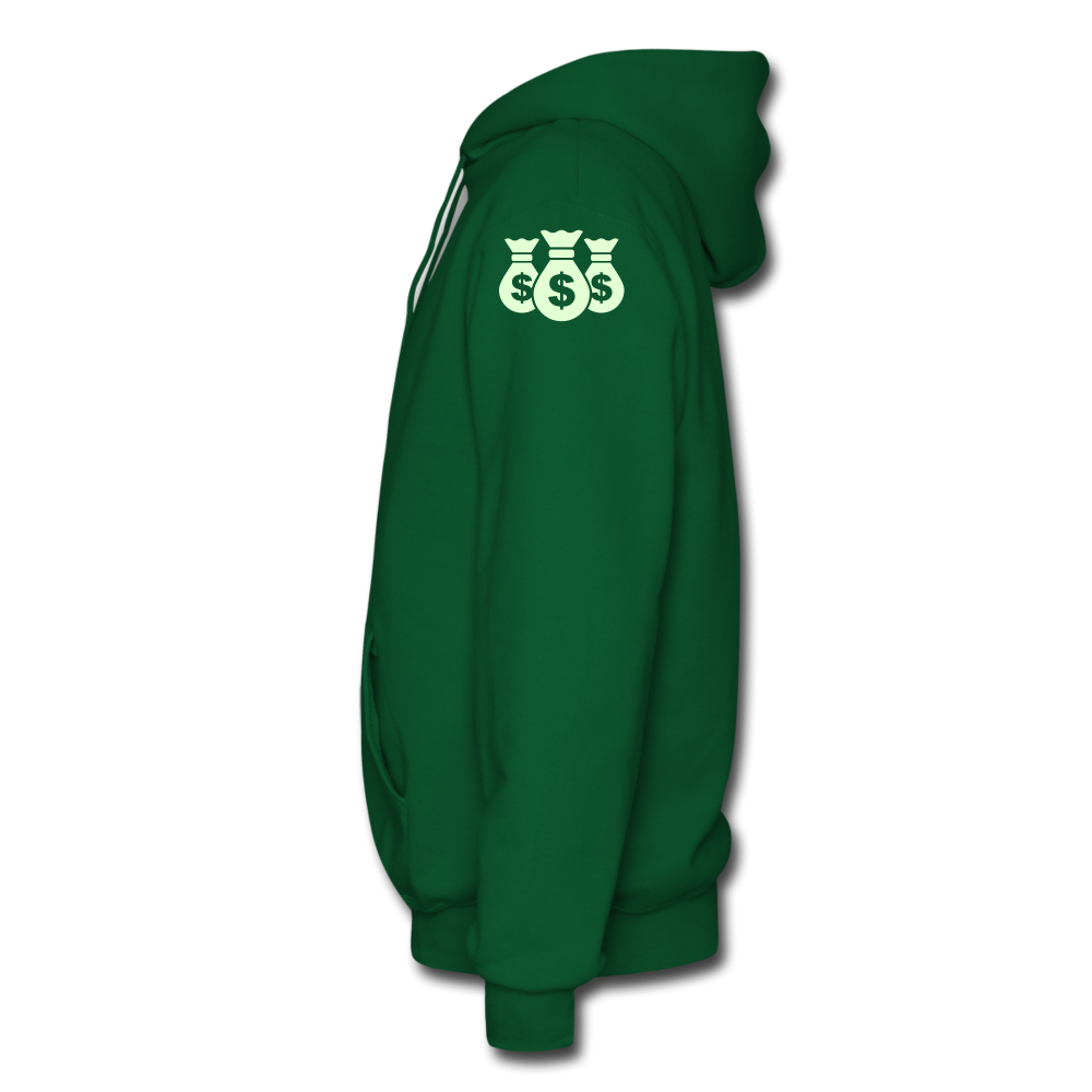 Stop Lacking And Start Stacking Money Men's Hoodie - forest green