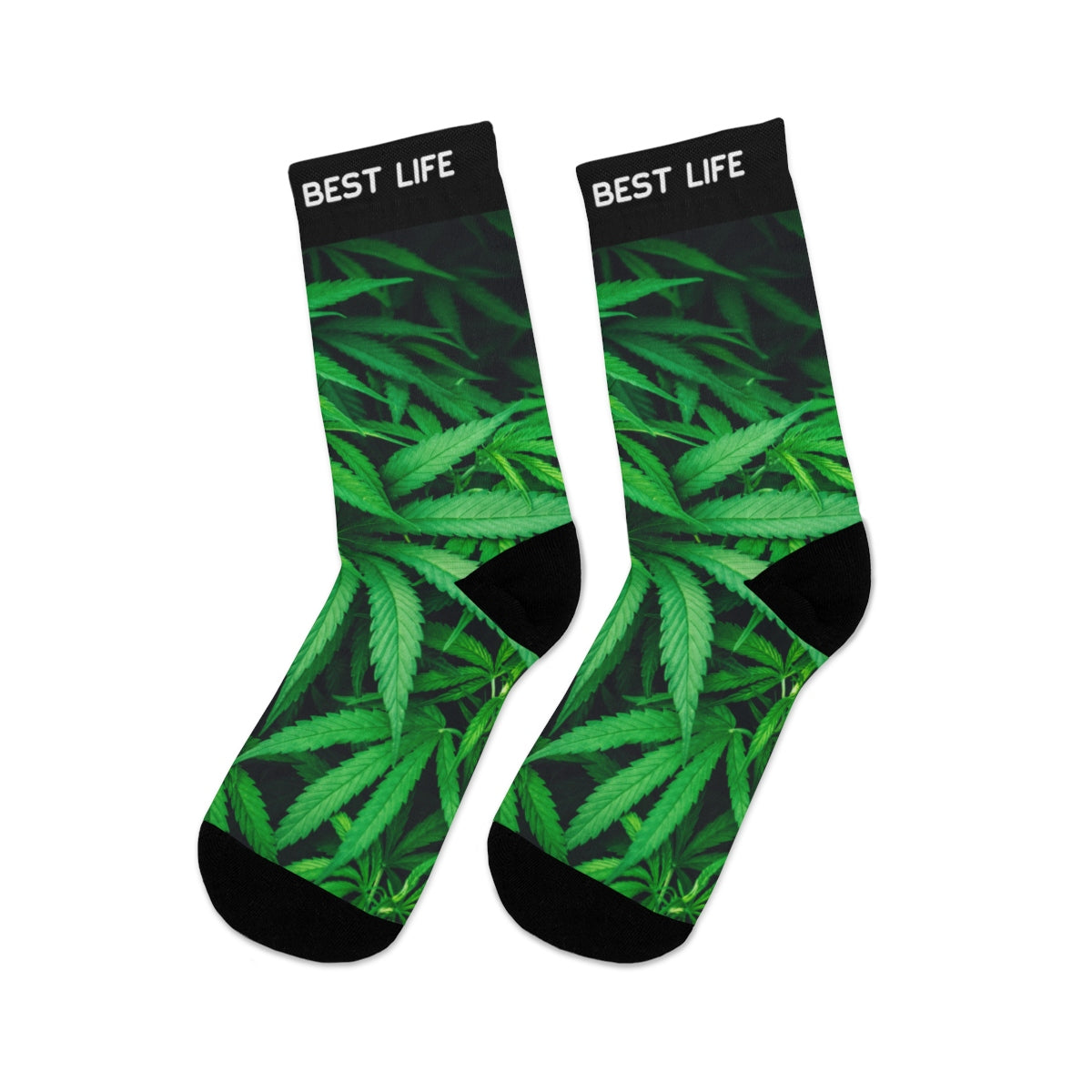 Living My Best Life Cannabis Socks