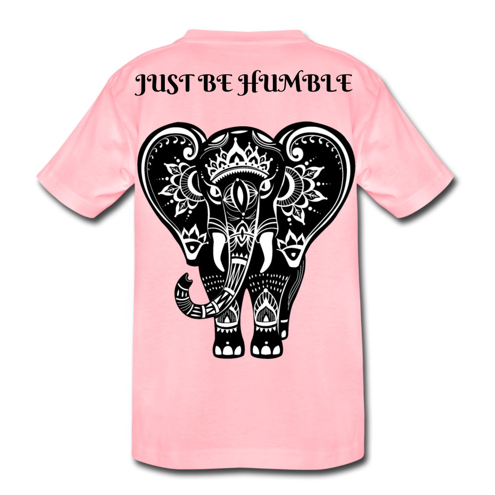 Just Be Kind Just Be Humble Kids' Premium T-Shirt - pink