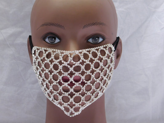 True Glitz Rhinestone Face Mask Cover- Next Day U.S.A  Shipping