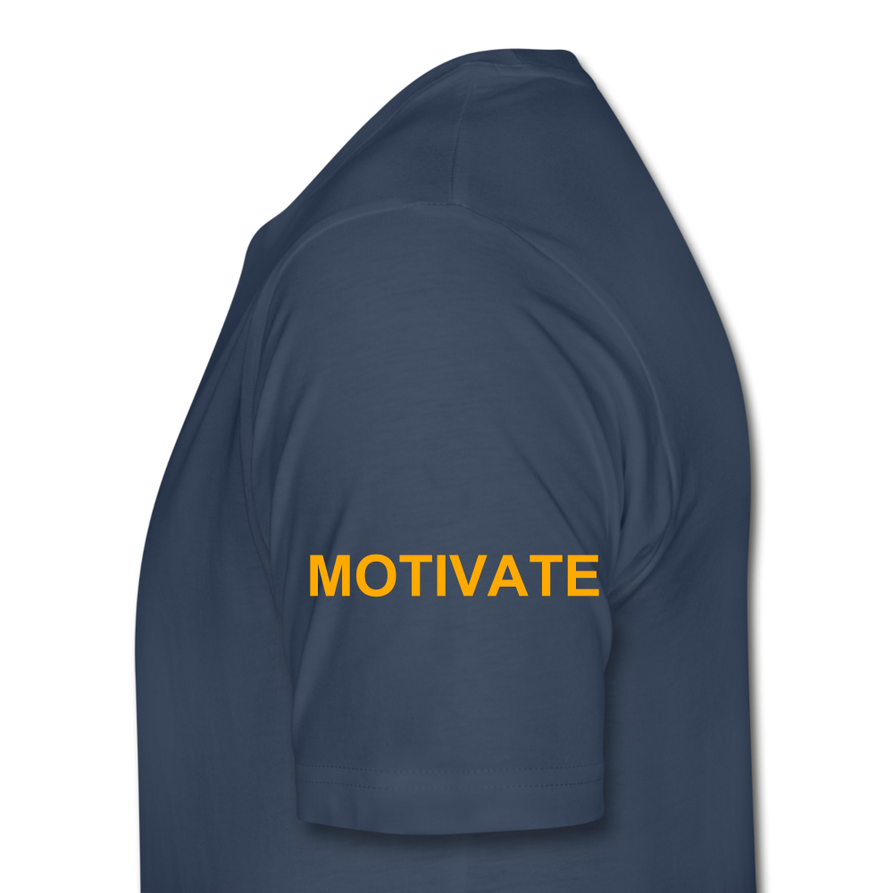 Motivate The Mind Men’s Premium Organic T-Shirt - navy