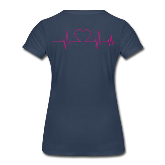 Distinct Individually Separate & Unique Women's Organic  T-Shirt - navy