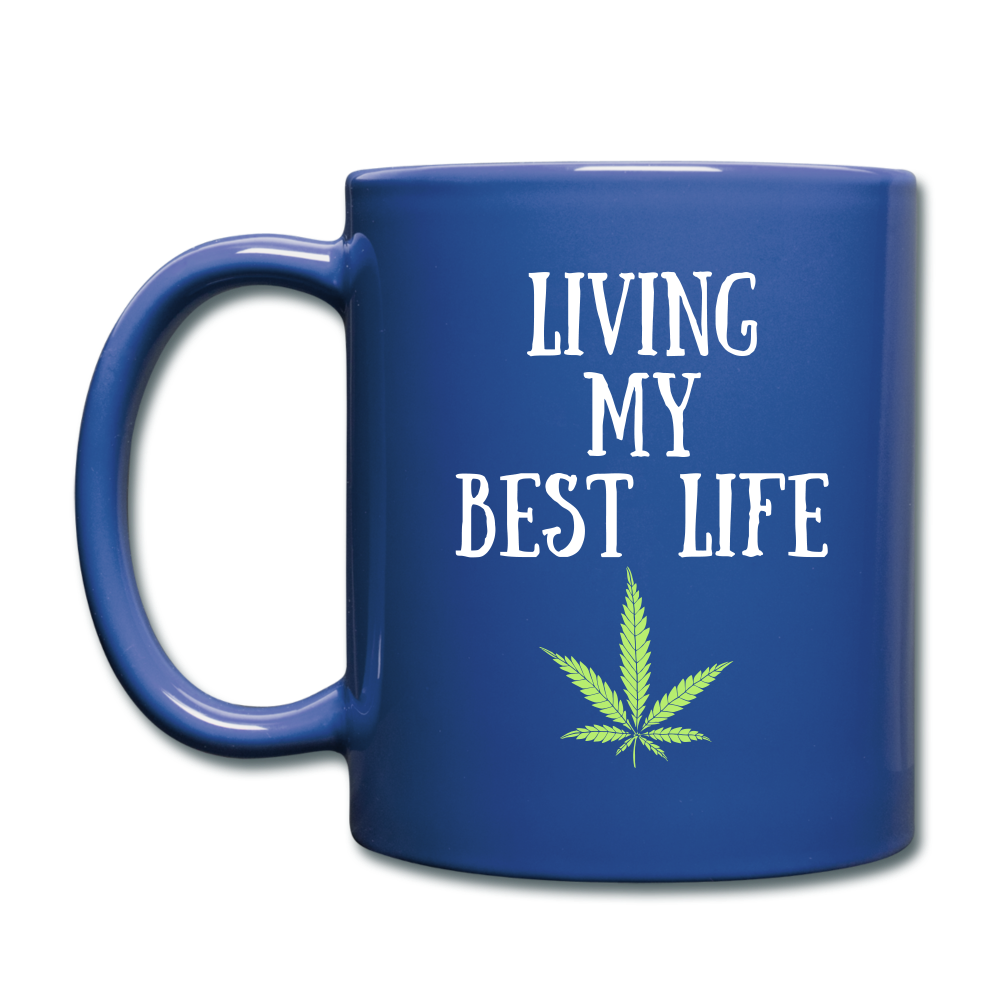 Living My Best Life Mug - royal blue