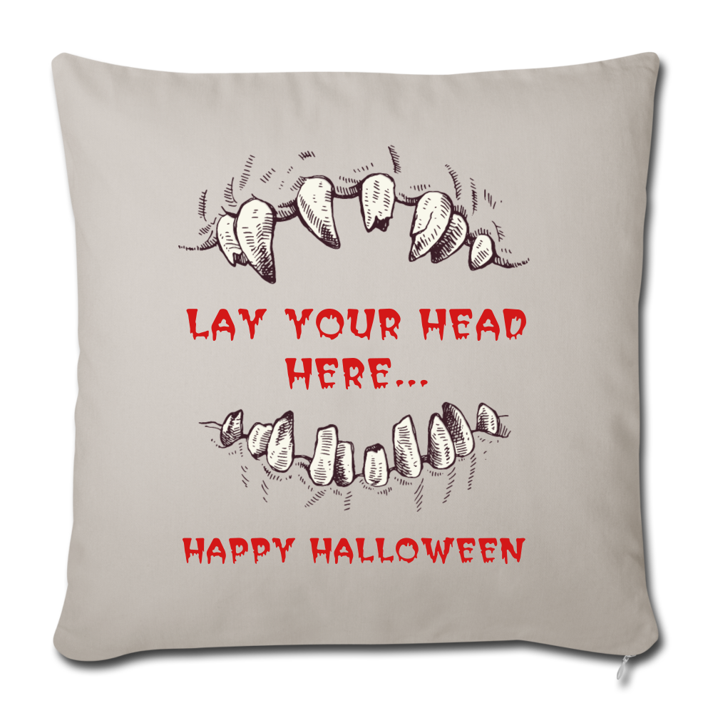 Throw Pillow Cover 18” x 18” - light grey