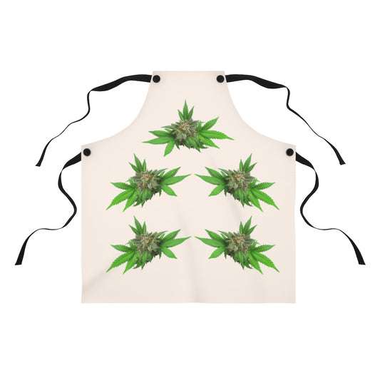 Semplicemente Cannabis Apron- Off White