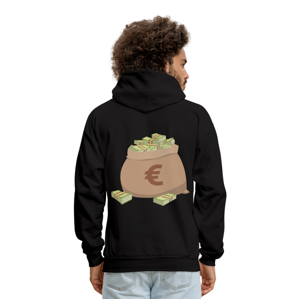 Stop Lacking And Start Stacking Money Men's Hoodie - black