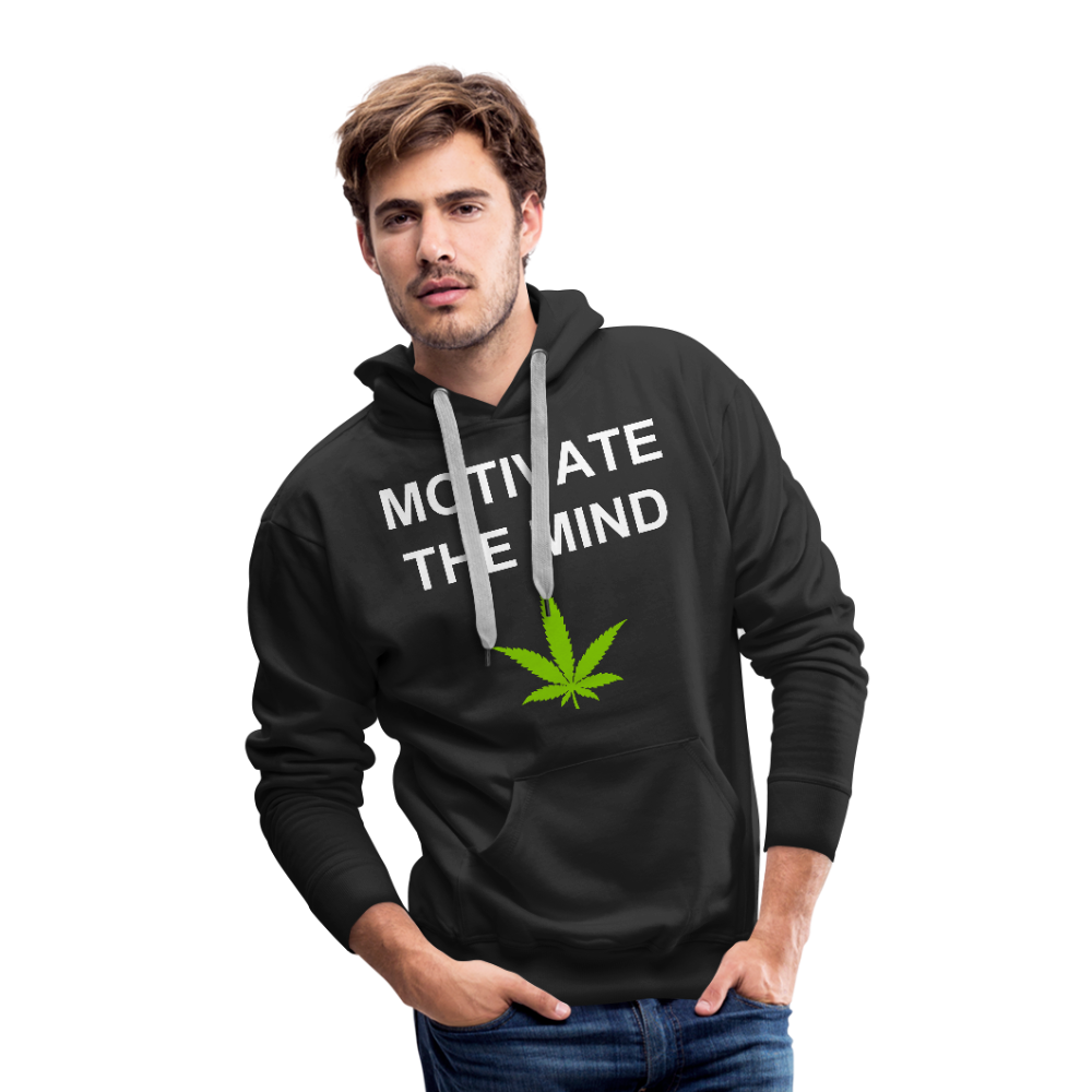 Motivate The Mind Men’s Premium Hoodie - black