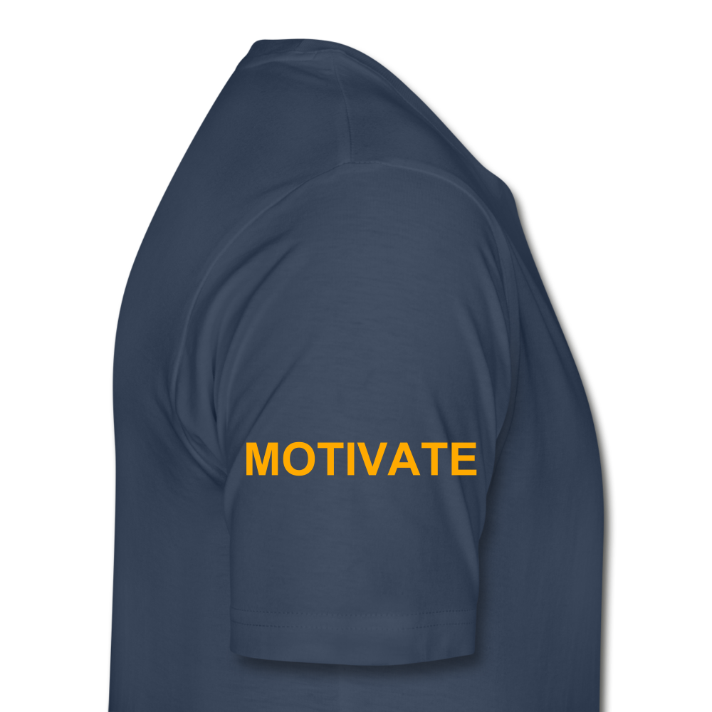 Motivate The Mind Men’s Premium Organic T-Shirt - navy