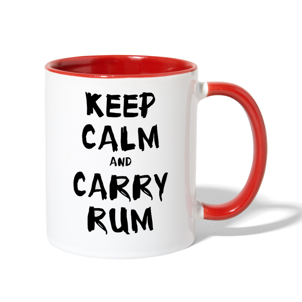 Contrast Coffee Mug - white/red