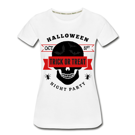 Halloween Night Party Women’s Organic T-Shirt - white