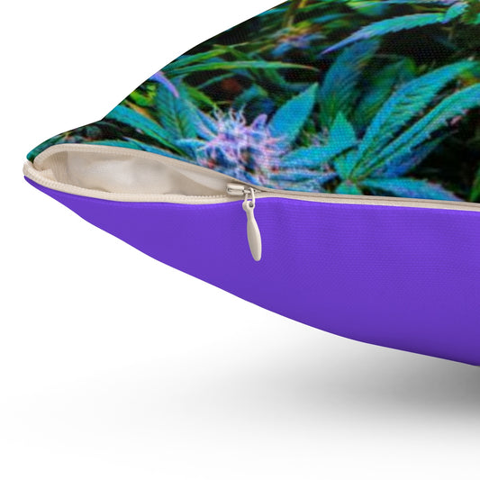 The Rainbow Cannabis Spun Polyester Square Pillow