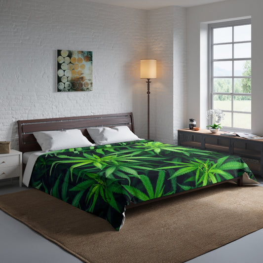 My Cannabis Custom Designed Comforter.  A Unique Cannabis Gift For Friends & Family. Cannabis Decor For Your Home. Cannabis Comforter