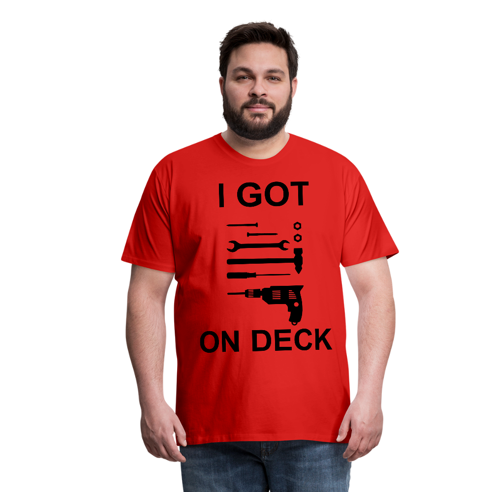 I Got Tools On Deck Men's Organic T-Shirt - red