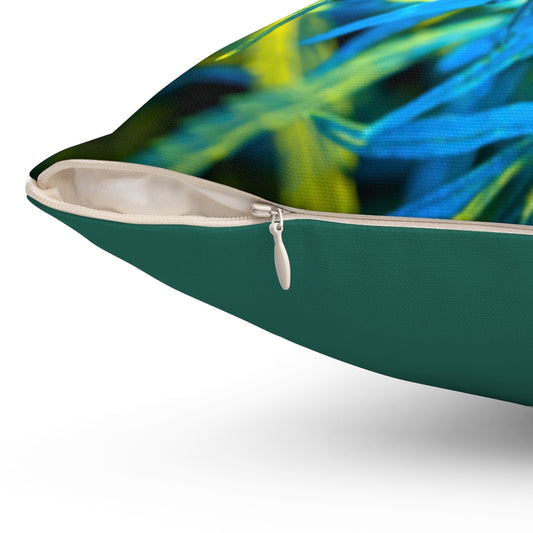 Into The Cannabis Galaxy Polyester Square Pillow