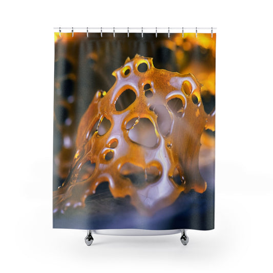 Cannabis Wax Shower Curtains