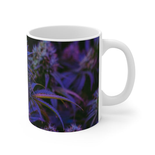 The Purple Cannabis White Ceramic Mug