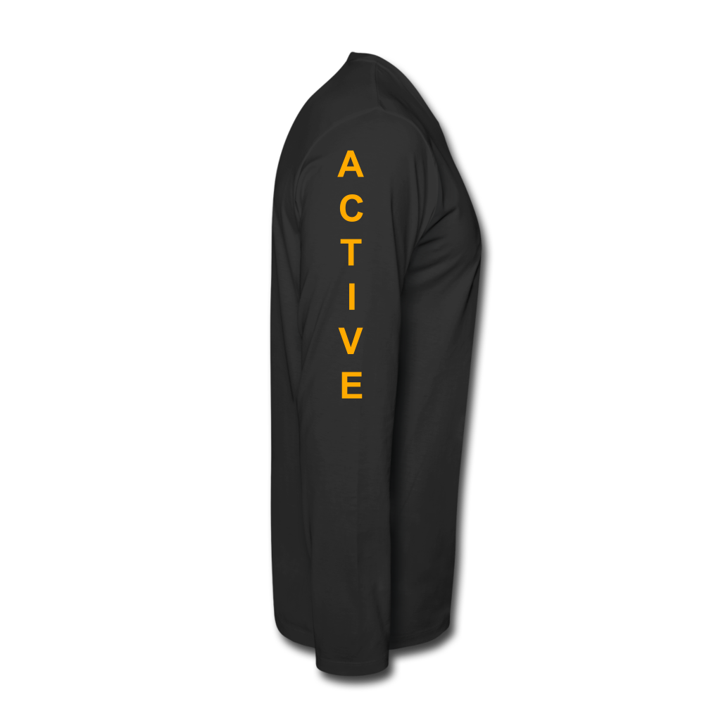 Men's Premium Long Sleeve T-Shirt - black
