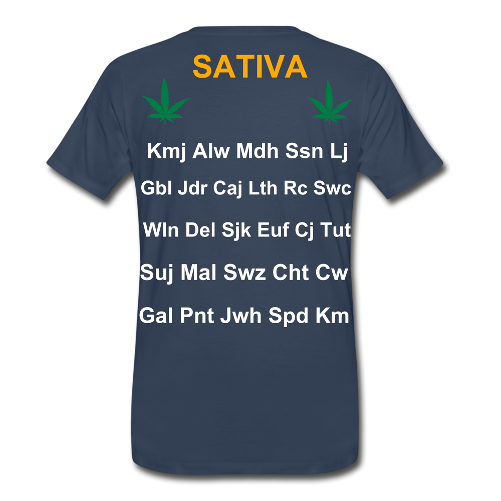 Motivate The Mind Men’s Premium Organic T-Shirt - navy