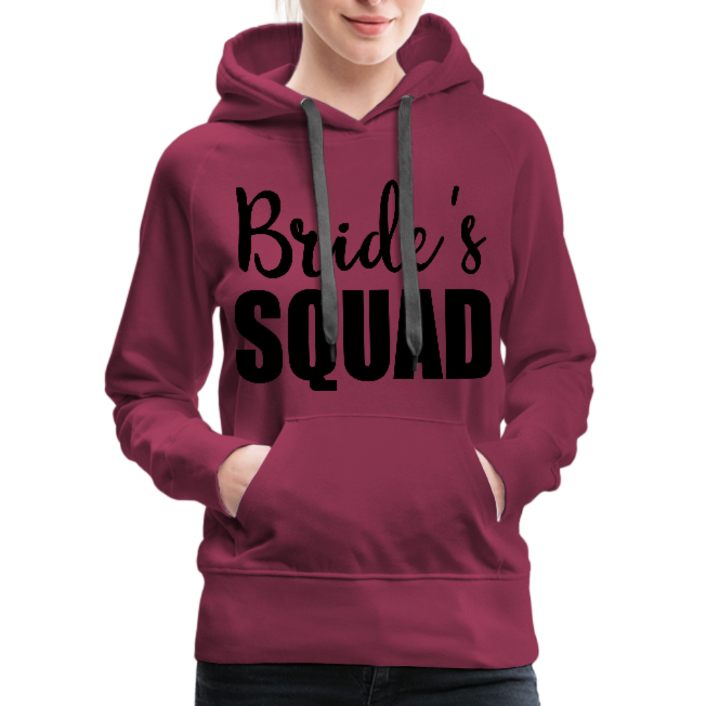 Bride Squad Women’s Premium Hoodie - burgundy