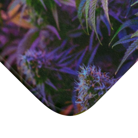 The Purple Cannabis Bath Mat
