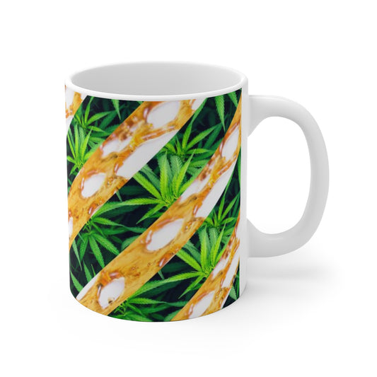 CannaDab Cannabis White Ceramic Mug