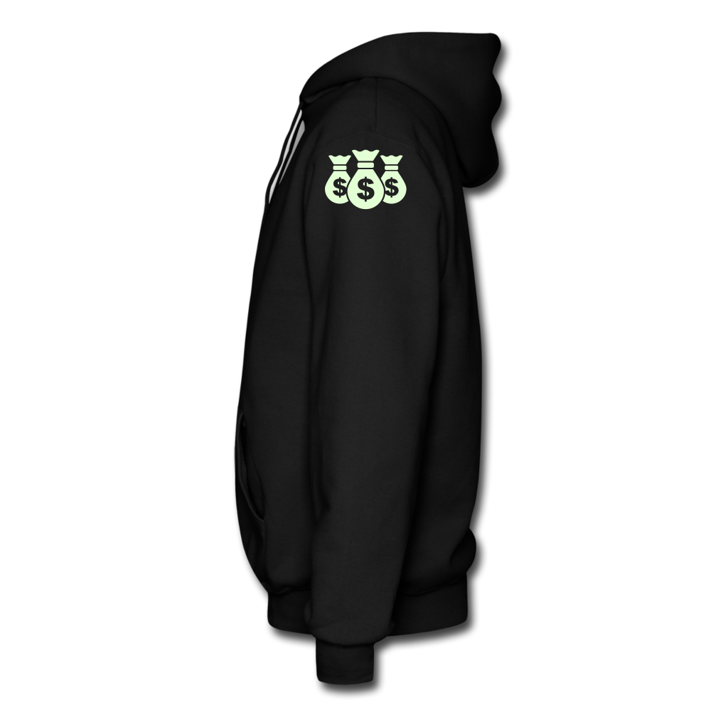 Stop Lacking And Start Stacking Money Men's Hoodie - black