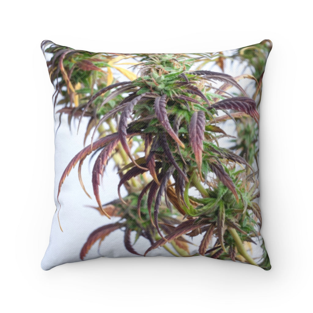 Nella Giungla Cannabis Spun Polyester Square Pillow