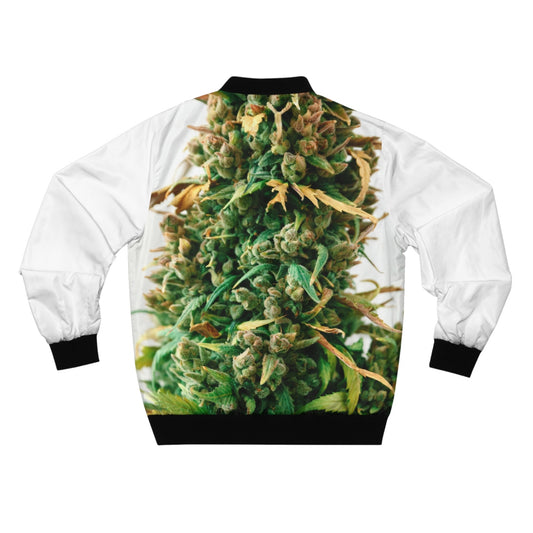 Verde Fioritura Cannabis Bomber Jacket