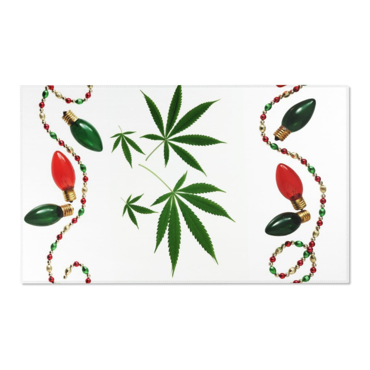Cannabis Holiday Area Rugs
