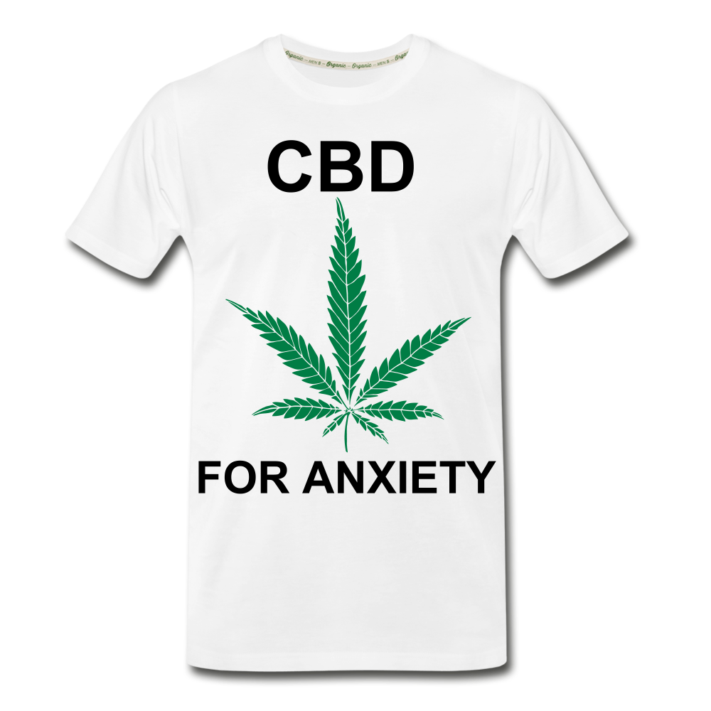 Anxiety Men’s Premium Organic T-Shirt - white