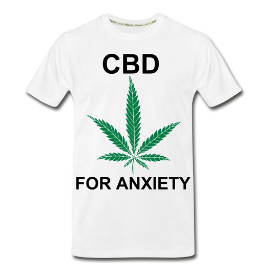 Anxiety Men’s Premium Organic T-Shirt - white