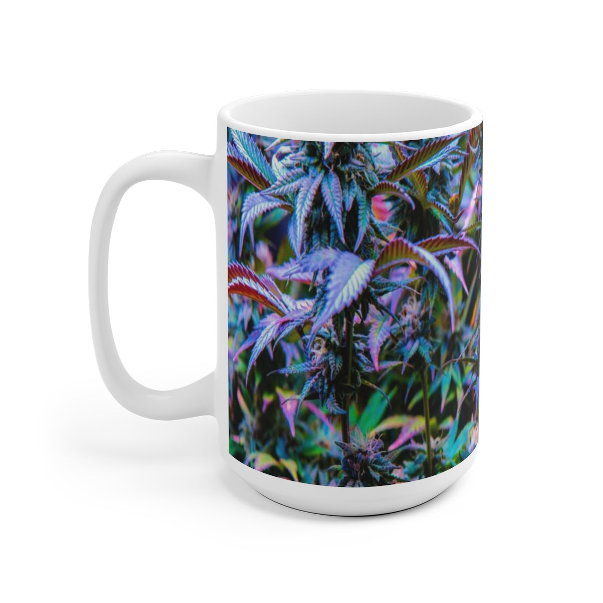 The Rainbow Cannabis White Ceramic Mug