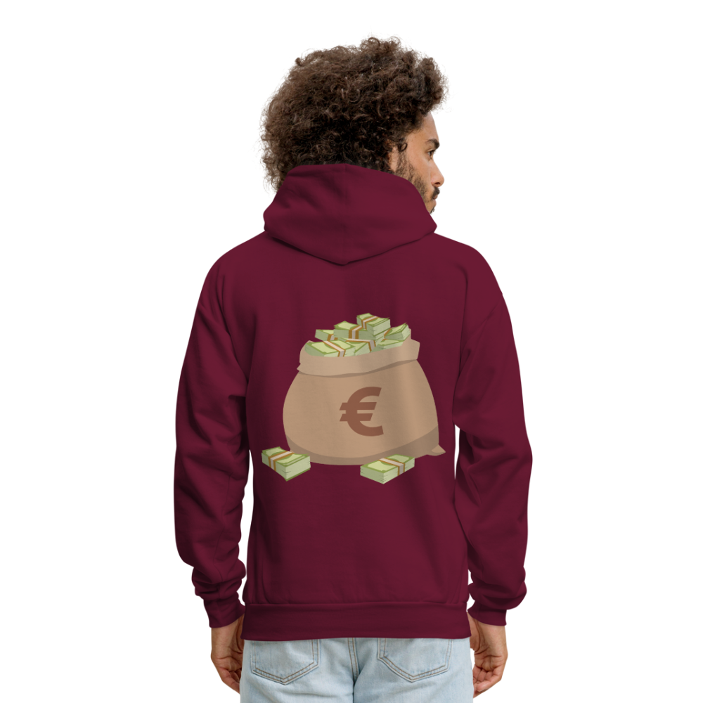 Stop Lacking And Start Stacking Money Men's Hoodie - burgundy