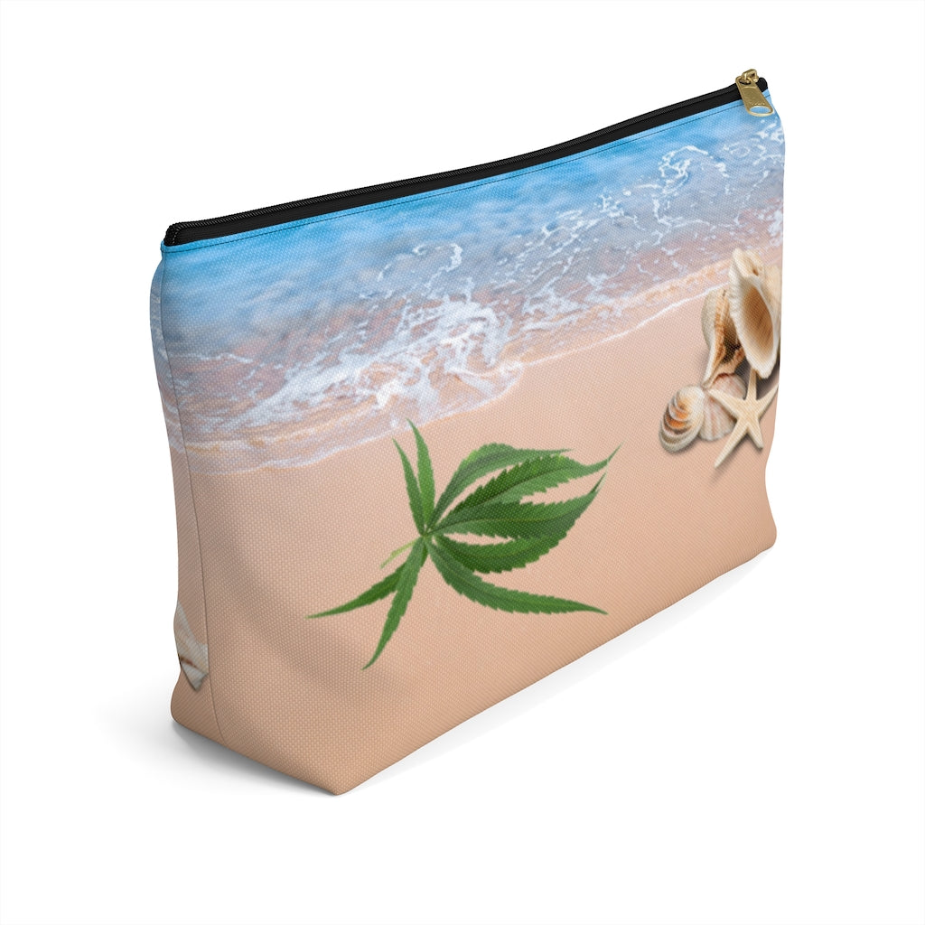 Cannabis On The Beach Accessory Pouch