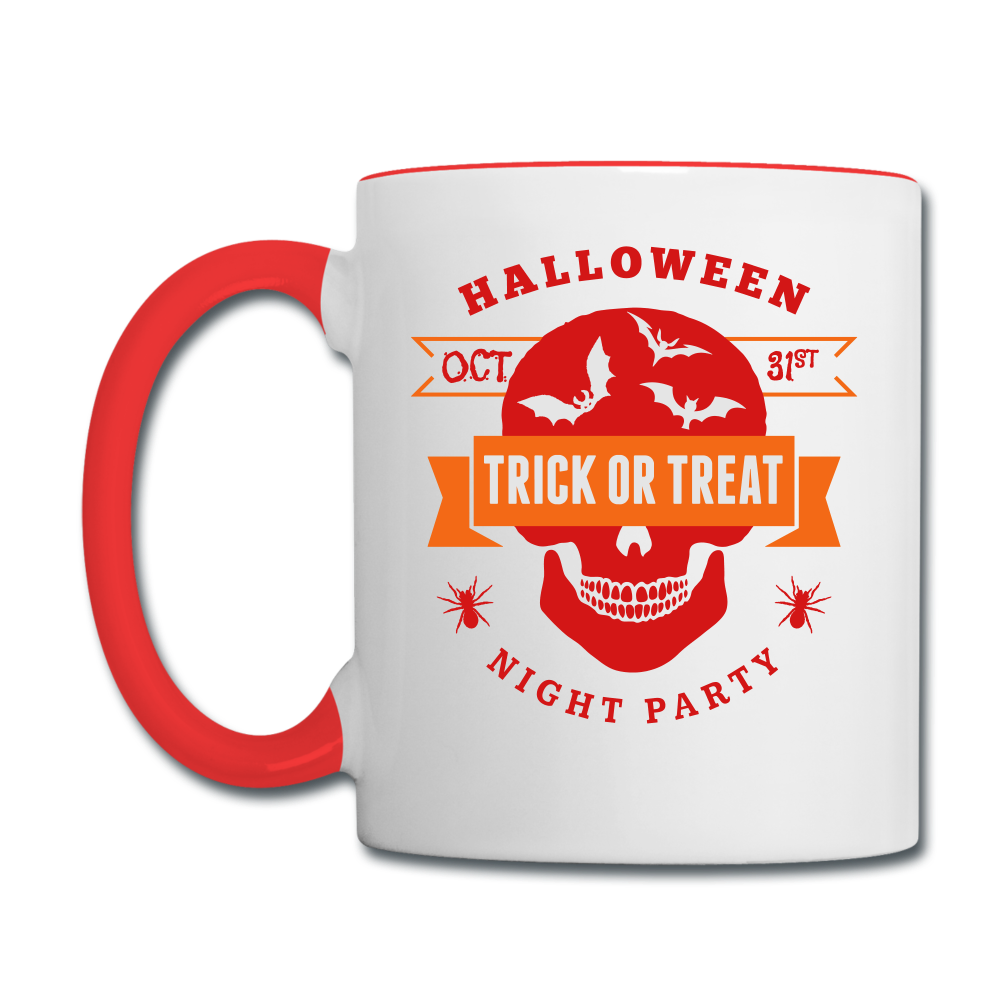 Contrast Coffee Mug - white/red