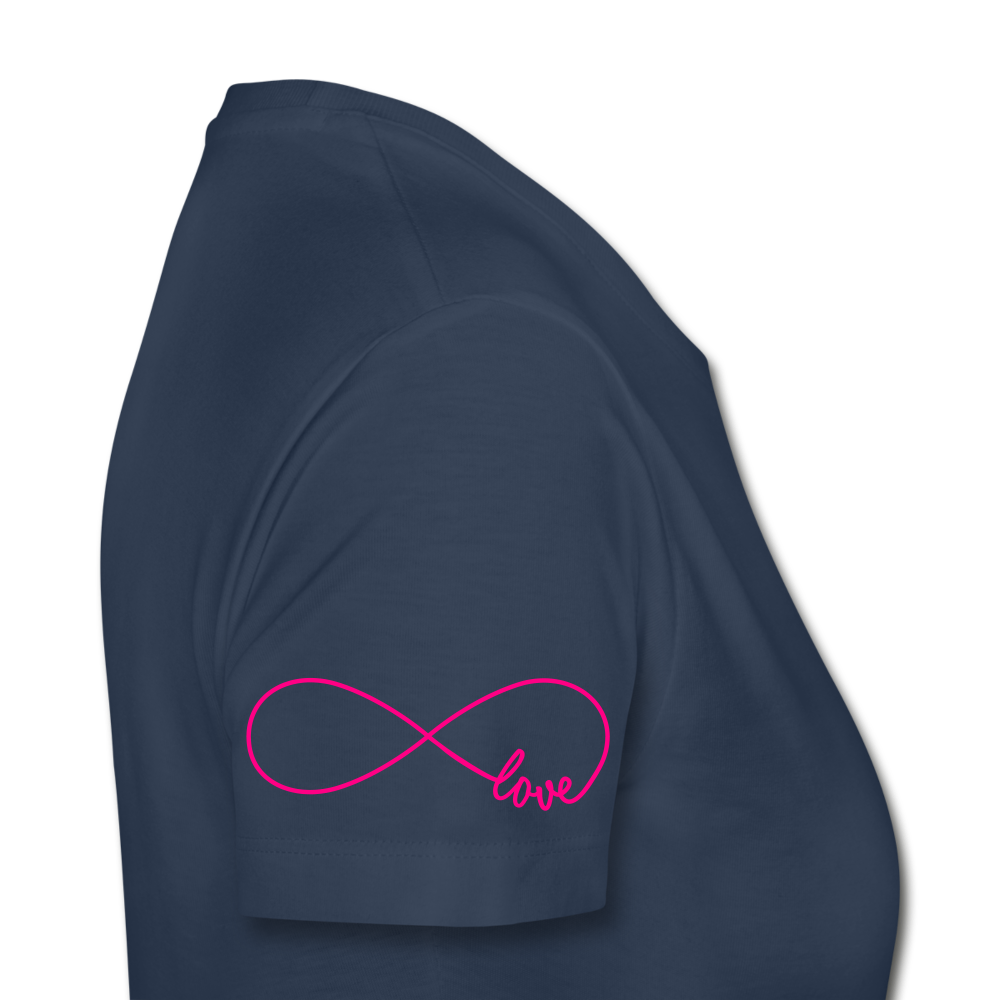 Just Be Kind, Just Be Humble Women's Organic T-Shirt - navy