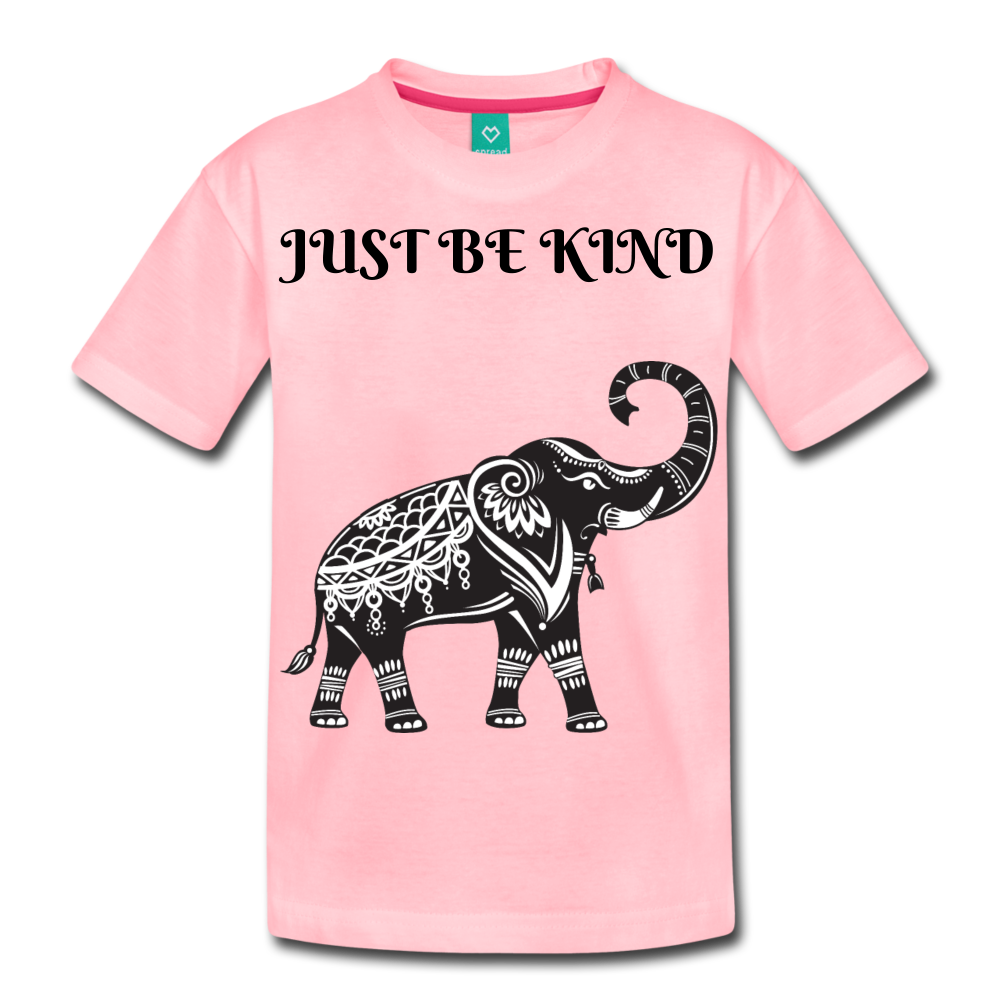 Just Be Kind Just Be Humble Kids' Premium T-Shirt - pink
